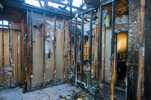 Professional Fire Damage Restoration technician working in Ashburn, VA
